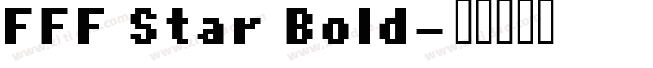 FFF Star Bold字体转换
